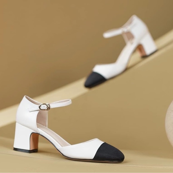 NO NAME CHUNKY HEEL SLINGBACK PUMPS - Picture 4 of 11